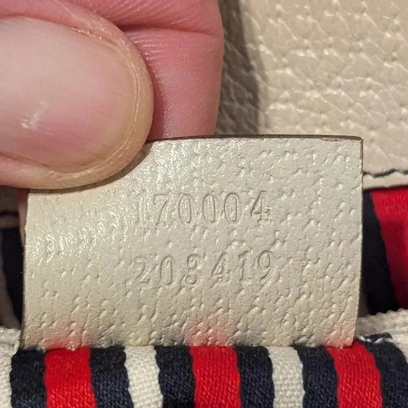 Authentic Gucci Abbey Shoulder Handbag Purse Canvas Leather - Picture 13 of 14